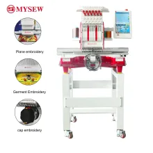 Single Head Simple Flat Digital Computer Embroidery Machine